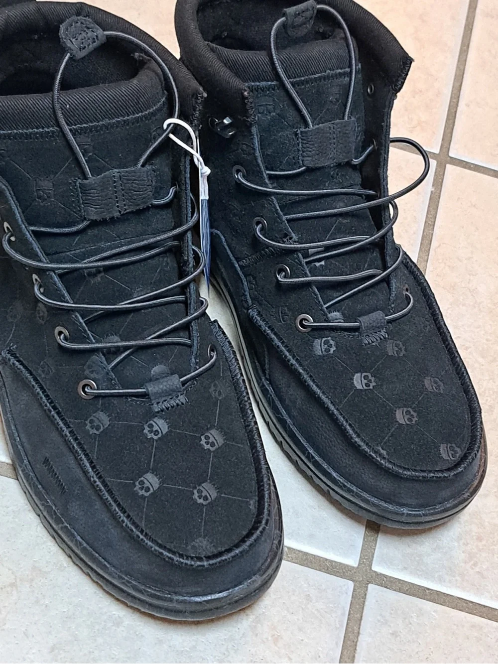 HEYDUDE x Jelly Roll Men's Bradley Suede Boot in Black/Black - Men's size 12